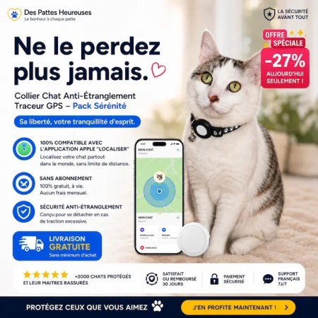 Collier GPS pour chat sans abonnement